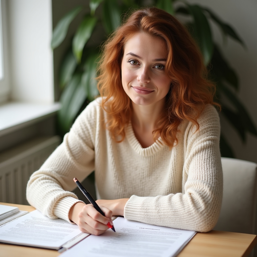 Teilnehmerin macht sich handschriftliche Notizen während des Workshops